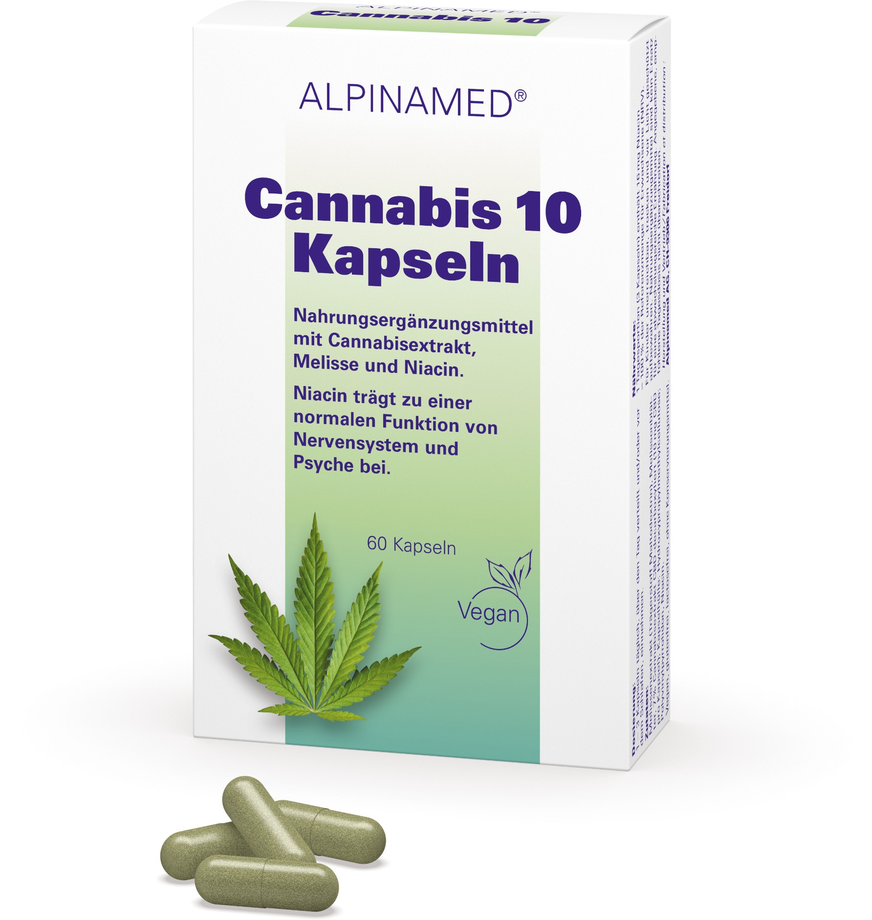 Image of Alpinamed Cannabis 10 Kapseln (60 Stk)