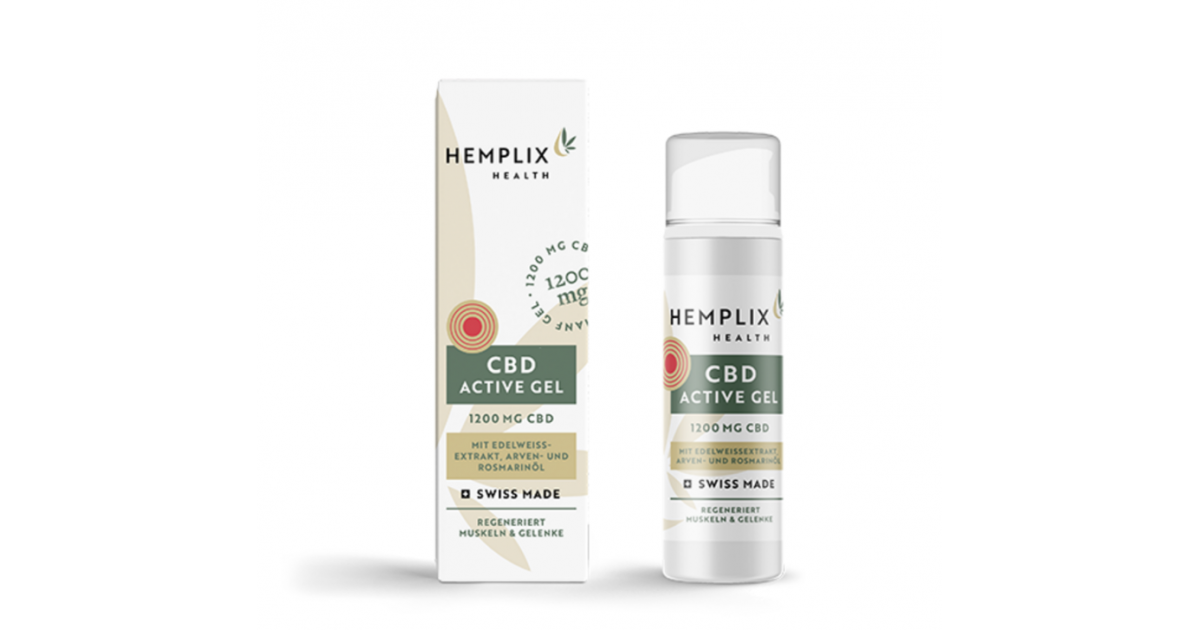 Hemplix CBD Gel with hemp and edelweiss extract, pine and rosemary oil