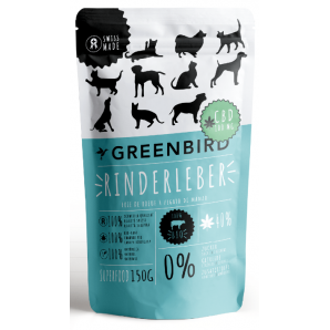 Greenbird CBD snack pour animaux foie de boeuf (150g) 