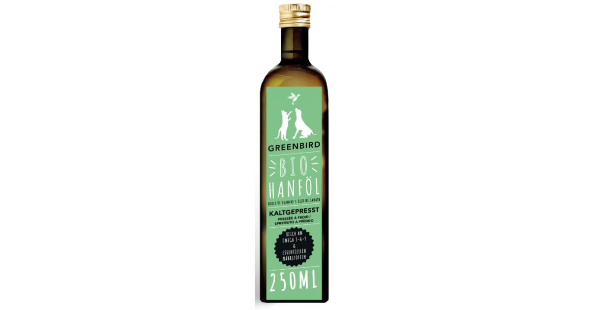 Greenbird organic hemp oil for animals (250ml)