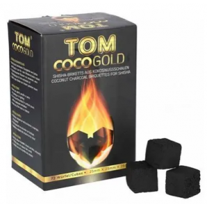 Tom Coco Gold shisha coal (72 cubes)