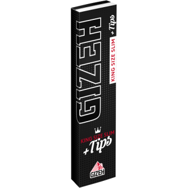 Gizeh Black King Size Slim Papers + Tips (1 Stk)