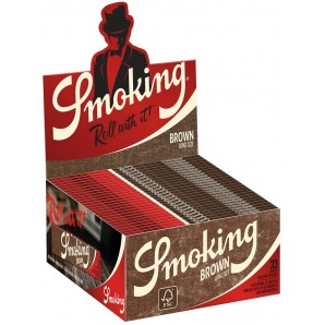 Smoking Carte King Size marroni (50 pezzi)