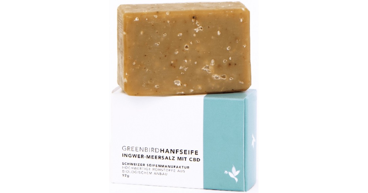 Greenbird Organic hemp soap ginger sea salt