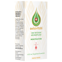 Swissvitals Olio aromatico con CBD per le mestruazioni (10x 1ml)