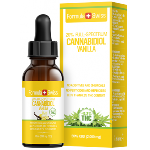 Formula Swiss 20% full spectrum CBD oil in MCT oil vanilla (10ml)