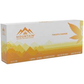 Mountain Smokes CBD Zigaretten Pineapple Squeeze 35mg (10 Stk)