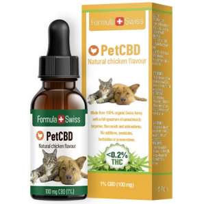 Formula Swiss CBD oil for animals with poultry flavor 1% (10ml)